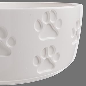 flat bottom ceramic bowl rubber bottom pet bowl dog bowns animal dish animal bowls paw dog bowls cat
