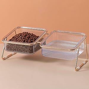 The 15° tilted elevated bowl,cat bowl