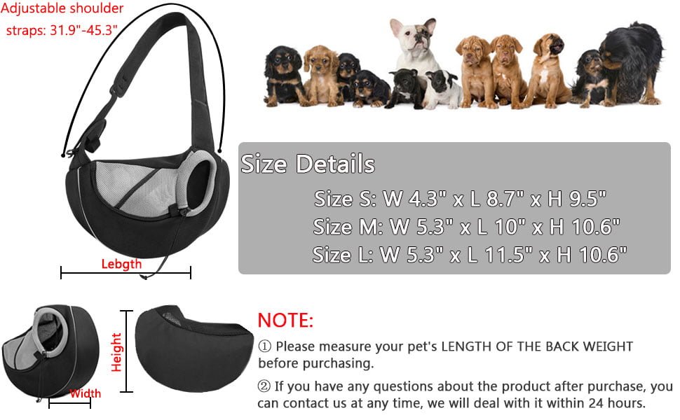 pet sling carrier backpack