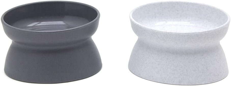 Raised Cat Food Bowl Collection/Stress Free Pet Feeder and Waterer and Slow Feed Bowls