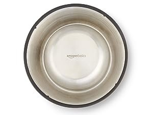 Amazon Basics non-tip pet food bowl with non-slip base