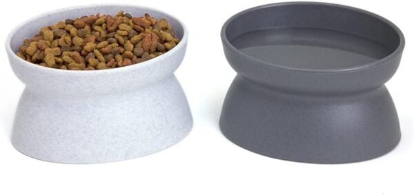 Raised Cat Food Bowl Collection/Stress Free Pet Feeder and Waterer and Slow Feed Bowls