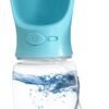 Pet Water Bottle, 19 Oz Leak Proof, Reusable Water Flow Back, Drinking Cup for Travel, Hiking, Walking, Jogging, Service Dog Vest, BPA Grade Plastic, Dogs, Cats, Rabbits (19oz Pink)