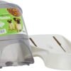 Pets Small Gravity Auto Feeder for Cats/Dogs, 3 Pound Capacity, GRAY (Pack of 1)