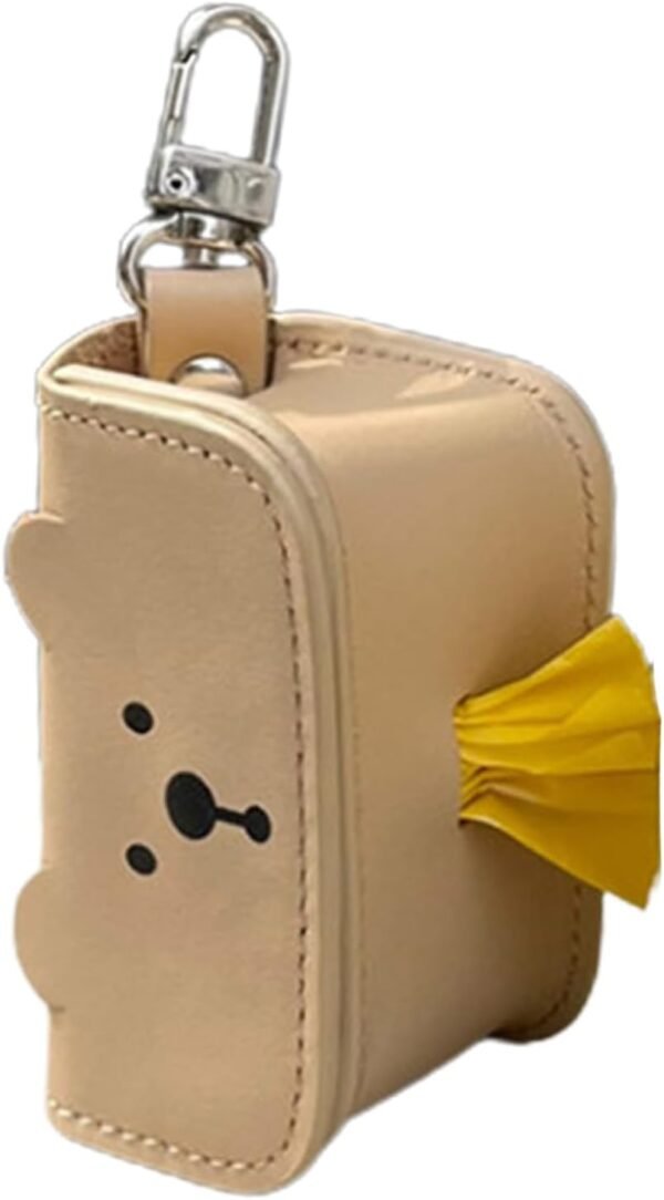 Cute Bear Dog Poop Bag Dispenser Waste Bags Holder Dispensers Poop Bags Dogs Trash Pet Clean Outdoor Accessories Garbage Bag Storage Bags With Rope Storage Bag Organizers Storage Bags For Bags