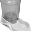Pets Small Gravity Auto Feeder for Cats/Dogs, 3 Pound Capacity, GRAY (Pack of 1)