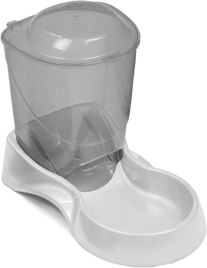 Pets Small Gravity Auto Feeder for Cats/Dogs, 3 Pound Capacity, GRAY (Pack of 1)