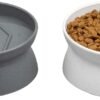 Raised Cat Food Bowl Collection/Stress Free Pet Feeder and Waterer and Slow Feed Bowls
