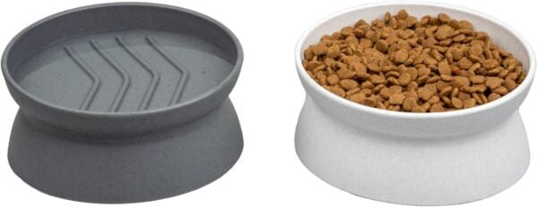 Raised Cat Food Bowl Collection/Stress Free Pet Feeder and Waterer and Slow Feed Bowls