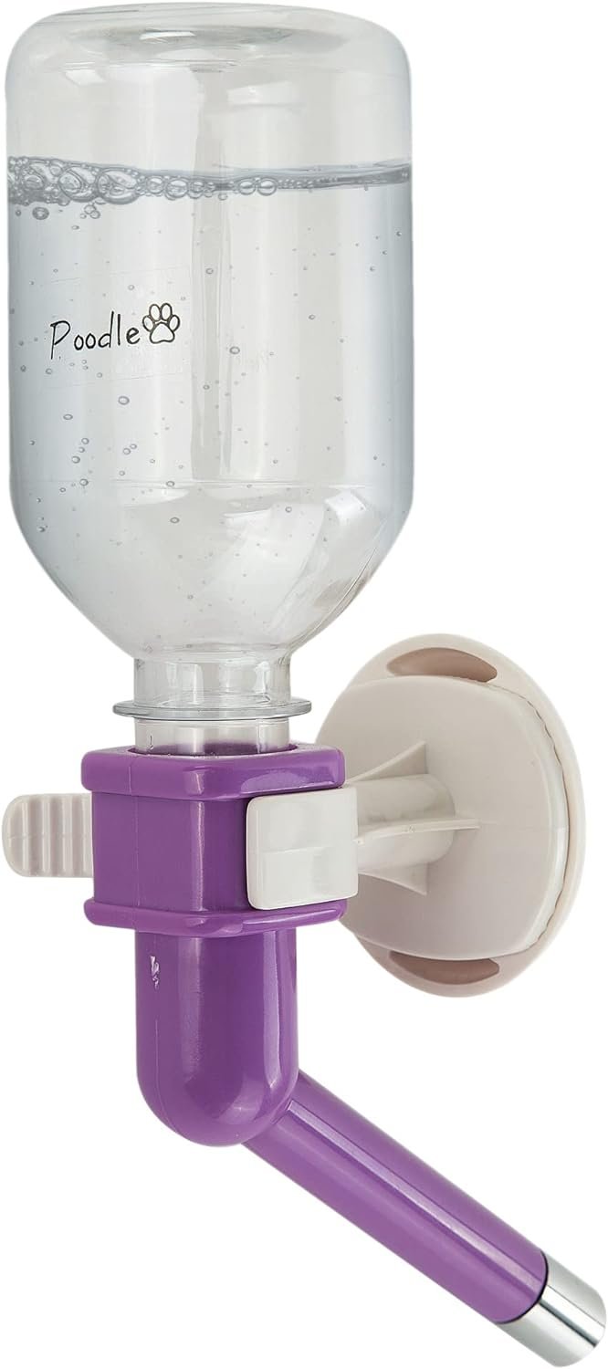 Pet Water Feeder Bottle Container Dispenser for Cage or Kennel ?C Gravity Hydration Fountain with Spigot Spout for Dogs, Cats, Hamsters, Rabbits & Other Small Animals ?? (Crate Water Bottle)