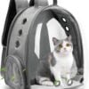 61i1arEHq_L._AC_SL1200 Cat Backpack/Cat Backpack Bubble Expandable Foldable Breathable for Small Medium Dogs Cats, Space Capsule Bubble Window Pet Carrier Backpack for Hiking, Travelling (Yellow)
