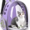 61tcyQpkSoL._AC_SL1200 Cat Backpack/Cat Backpack Bubble Expandable Foldable Breathable for Small Medium Dogs Cats, Space Capsule Bubble Window Pet Carrier Backpack for Hiking, Travelling (Yellow)