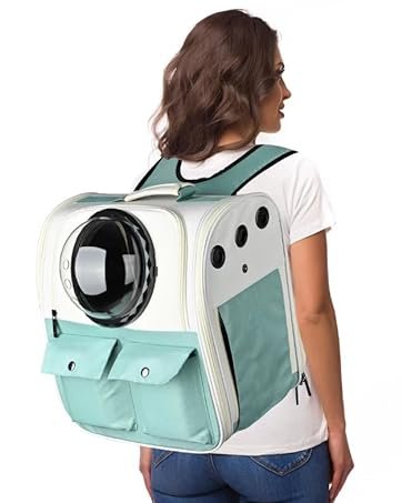 cat carrier backpack blue