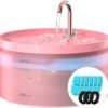 Cat Water Fountain:108oz/3.2L Cat Fountain Super Silent Pet Water Fountain – Water Fountains for Cats Indoor – Faucet Cat Fountain – Quiet Water Pump – Suitable for Cats and Dogs