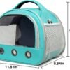 Small Pet Carrier Bag with Mat Guinea Pig Travel Carrier with Strap Portable Breathable Rabbit Carrier Outdoor Pet Bag for Ferret Bunny Hedgehog Guinea Pig