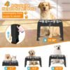 71KPvppHnIL._AC_SL1500 Elevated Dog Bowls, 4 Height Adjustable Raised Dog Bowl Stand with 2 Thick 50oz Stainless Steel Dog Food Bowls Non-Slip Dog Feeder for Large Medium Dogs Adjusts to 3.7″, 9.2″, 10.75″, 12.36″ Black