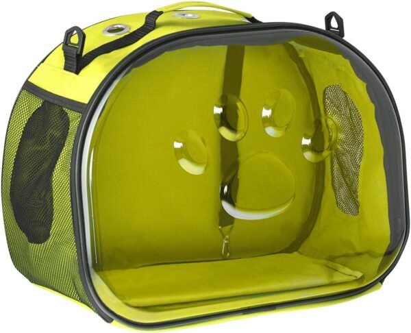 Pet Carrier Backpack, cat Carrier Bag, cat Dog Carrier Bag, Bird Carrier Bag, Backpack Carrier with Foldable Shoulder Strap, Designed for Cats and Puppies, Airline Approved, Travel, Hiking (Yellow)