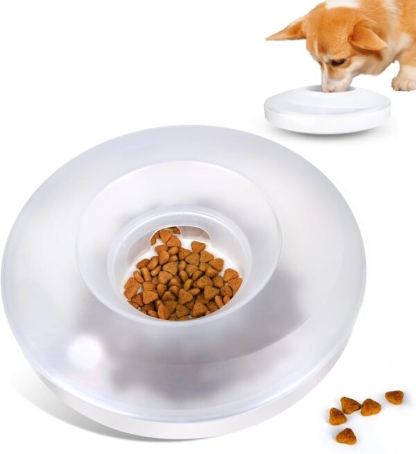 Pet Slow Feeder Bowls, Interactive Wobble Dog Food Dispenser, Treat Dispenser Toy, Pet Food Bowl for Dogs Cats Up to 3 Cups for Small, Medium and Large Dog