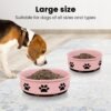 Ceramic Pet Bowl for Dogs and Cats, Weighted Non-Slip Dog Bowls Food and Water Dish, Durable Pets Feeding Bowls Suitable for Small, Medium, and Large Dogs, Pink, 36 Oz
