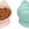 Raised Cat Food Bowl Collection/Stress Free Pet Feeder and Waterer and Slow Feed Bowls