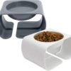 Raised Cat Food Bowl Collection/Stress Free Pet Feeder and Waterer and Slow Feed Bowls