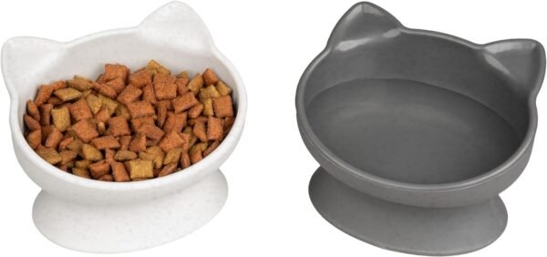 Raised Cat Food Bowl Collection/Stress Free Pet Feeder and Waterer and Slow Feed Bowls