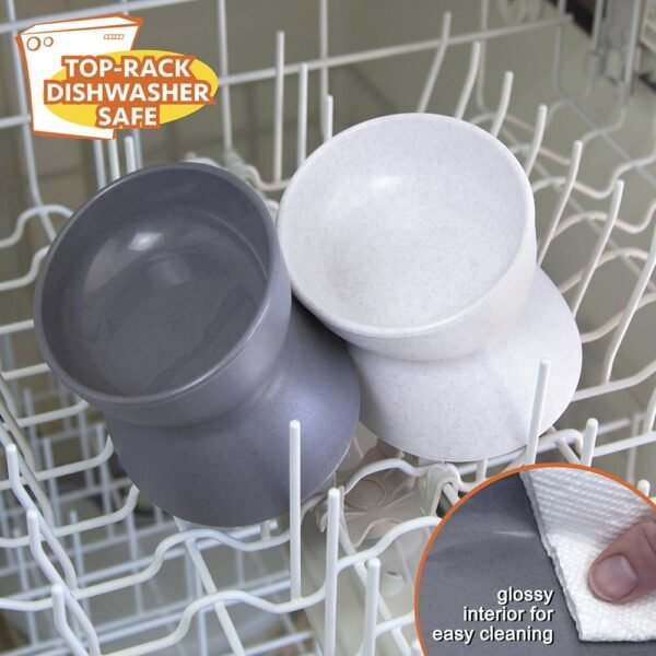 Raised Cat Food Bowl Collection/Stress Free Pet Feeder and Waterer and Slow Feed Bowls