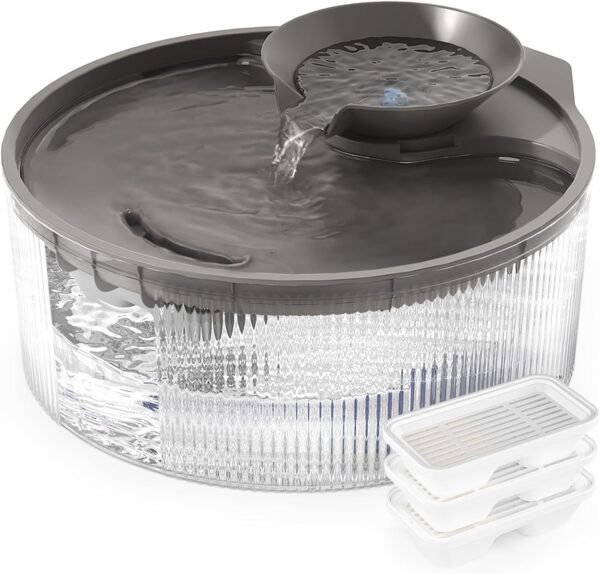 Dog Water Fountain Dispenser for Large Dogs: Automatic Water Bowl Dispenser for Cat & Dogs Inside 168oz/5L Big Fountain Water Bowl