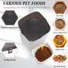 2 Pcs Automatic Cat Feeder Timed Dog Food Dispenser 3l Dry Food Dispenser with Dual Power Supply Pet Feeder Programmable Portion Size Control 4 Meals Per Day Auto Cat Feeder
