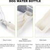 Dog Water Bottle, Pet Portable Travel Outdoor Camping Essentials Spill Proof Dispenser，Squeezing Water Out, Clean and Hygienic Suitable for all of Dogs to Replenish Moisture at Any Time