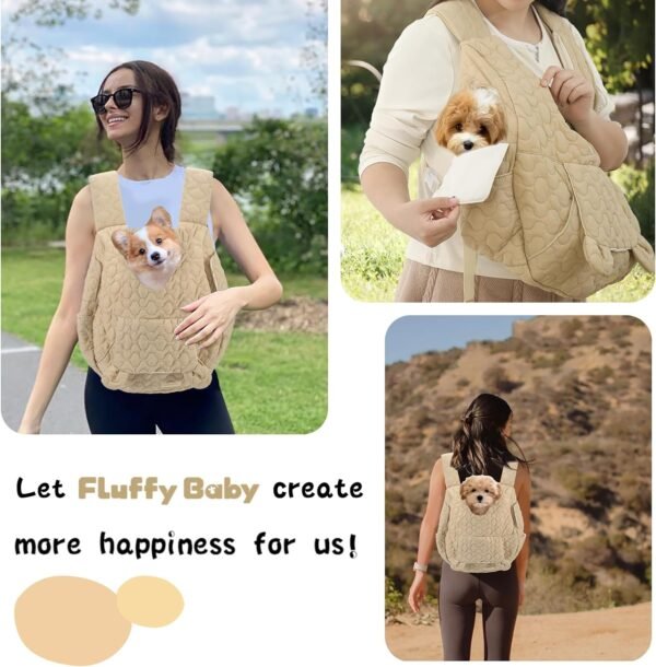 71wBGjYmghL._AC_SL1500 Pet Carrier Backpack, Adjustable Pet Front Cat Dog Carrier Backpack Travel Bag for Traveling Hiking Camping for Small Medium Dogs Cats and Rabbits, Safety Strap with Removable Bottom Plate