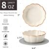 Cat Bowls – 3 Pieces Cat Food Bowl Cat Dishes with Silicone Non-Slip Mats, 5 Inches Cat Bowls for Indoor Cats, Ceramic Cat Food and Water Bowl Set Gift for Pet Lovers – White