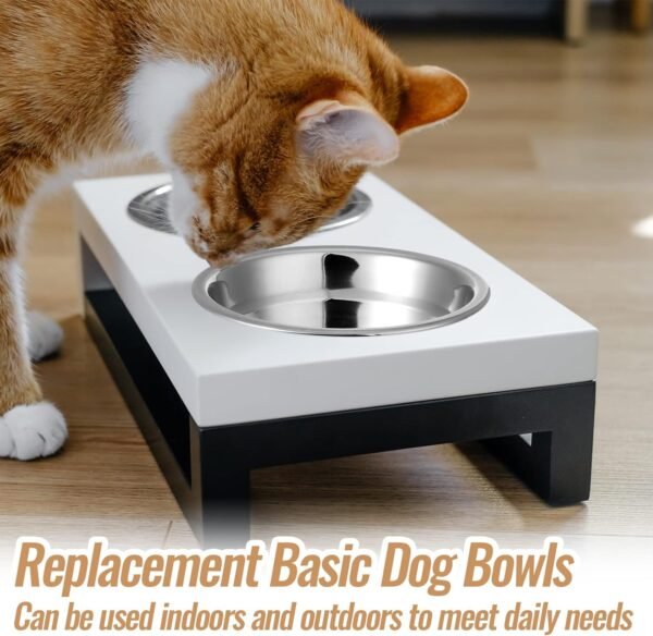 71yRn3CZyWL._AC_SL1500 15 Pcs Pets Bowl Bulk Stainless Steel Dog and Cat Bowls Metal Small Puppy Raised Food and Water Dish for Cage(15 oz)