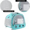Small Pet Carrier Bag with Mat Guinea Pig Travel Carrier with Strap Portable Breathable Rabbit Carrier Outdoor Pet Bag for Ferret Bunny Hedgehog Guinea Pig