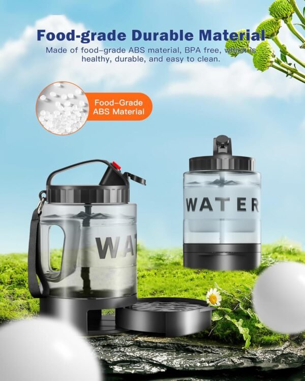 77oz Dog Water Bottle Dog Travel Water Bottle, Portable Dog Water Bowl Dispenser for Travel Camping Hiking Walking, Dog Water Drinking Bottle Dog Travel Water Bowl for Large Dogs