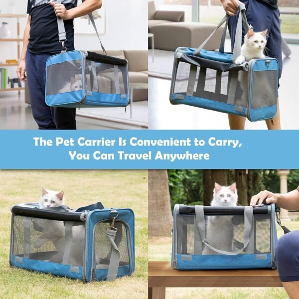 Pet Carrier for Large and Medium Cats, Soft-Sided Pet Carrier for Big Medium Cats and Puppy, Dog Carriers Cat Carriers Pet Privacy Protection Travel Carriers