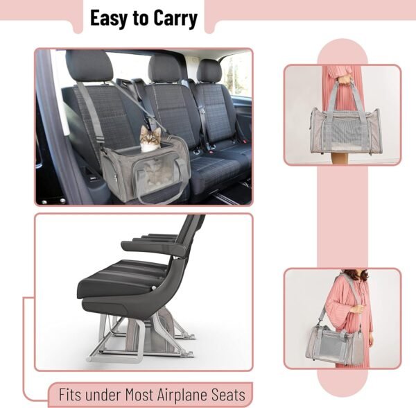 Pet Carrier, Soft Cat Carrier,Pet Travel Carrier, Dog Soft-Sided Carriers
