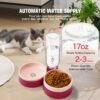 81zNKaqxZfL._AC_SL1500 Cat Food Bowl, Cat Bowls Whisker Friendly with Water Dispenser for Cats and Small Dogs