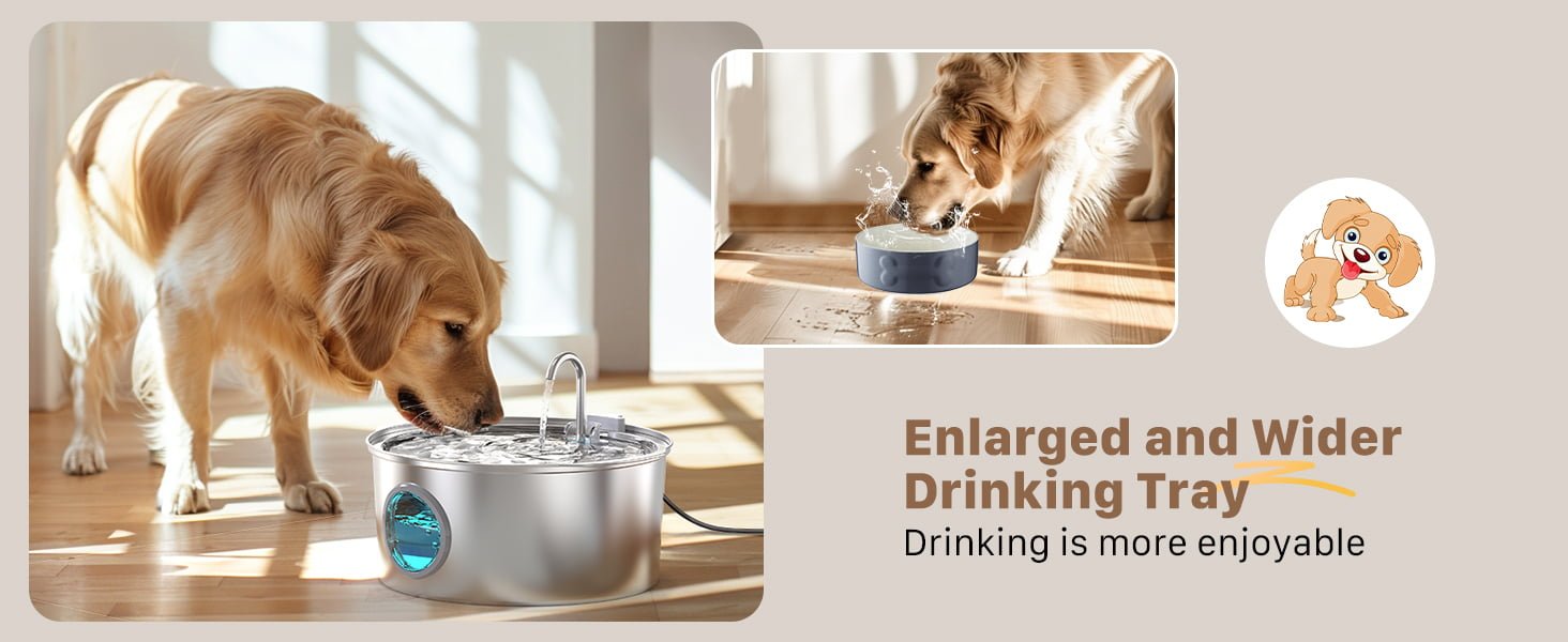 automatic dog water dispenser, water fountain dog bowl, dog water fountain for large dogs