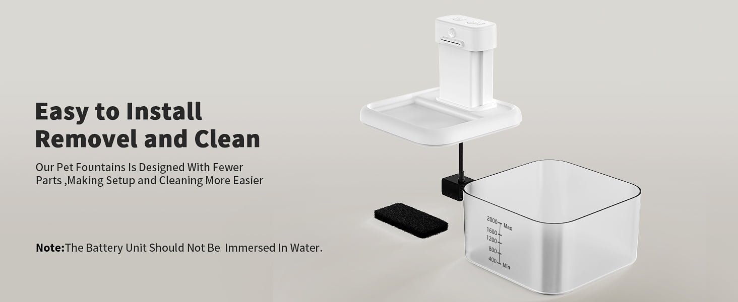 filterless cat water fountain