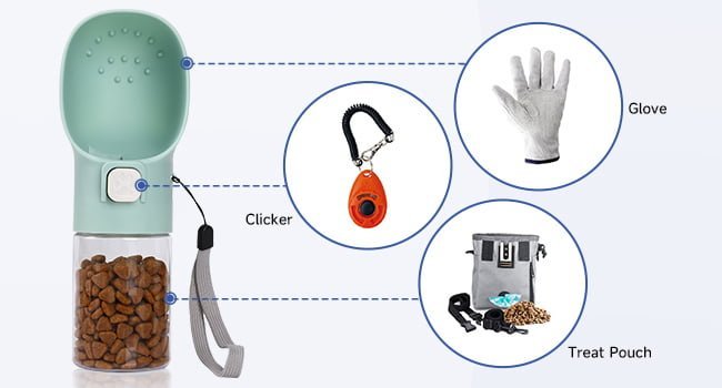 Colorday dog treat dispenser green