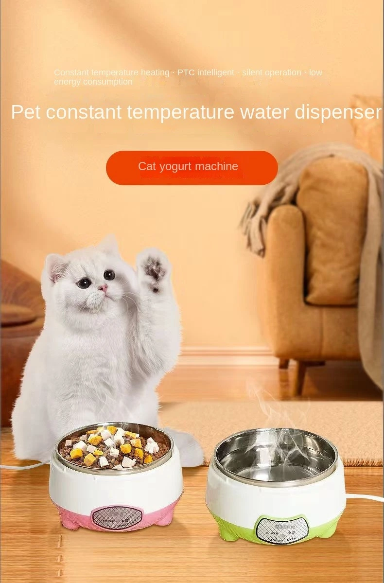 1L Cat Yogurt Maker with Stainless Steel Container Greek Yogurt Maker Machine